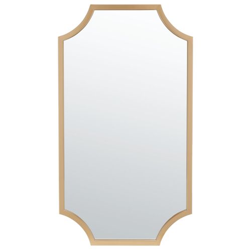 Zerayn Iron Wall Mirror, Brass