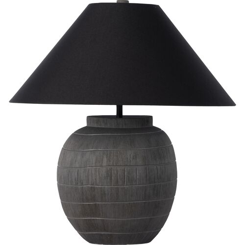 Mila Table Lamp, Textured Matte Black~P111116604