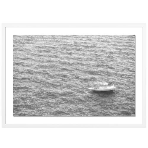 Little White Boat Black and White by Judith Gigliotti~P111121381