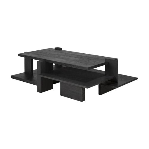 Abstract Coffee Table, Teak Black