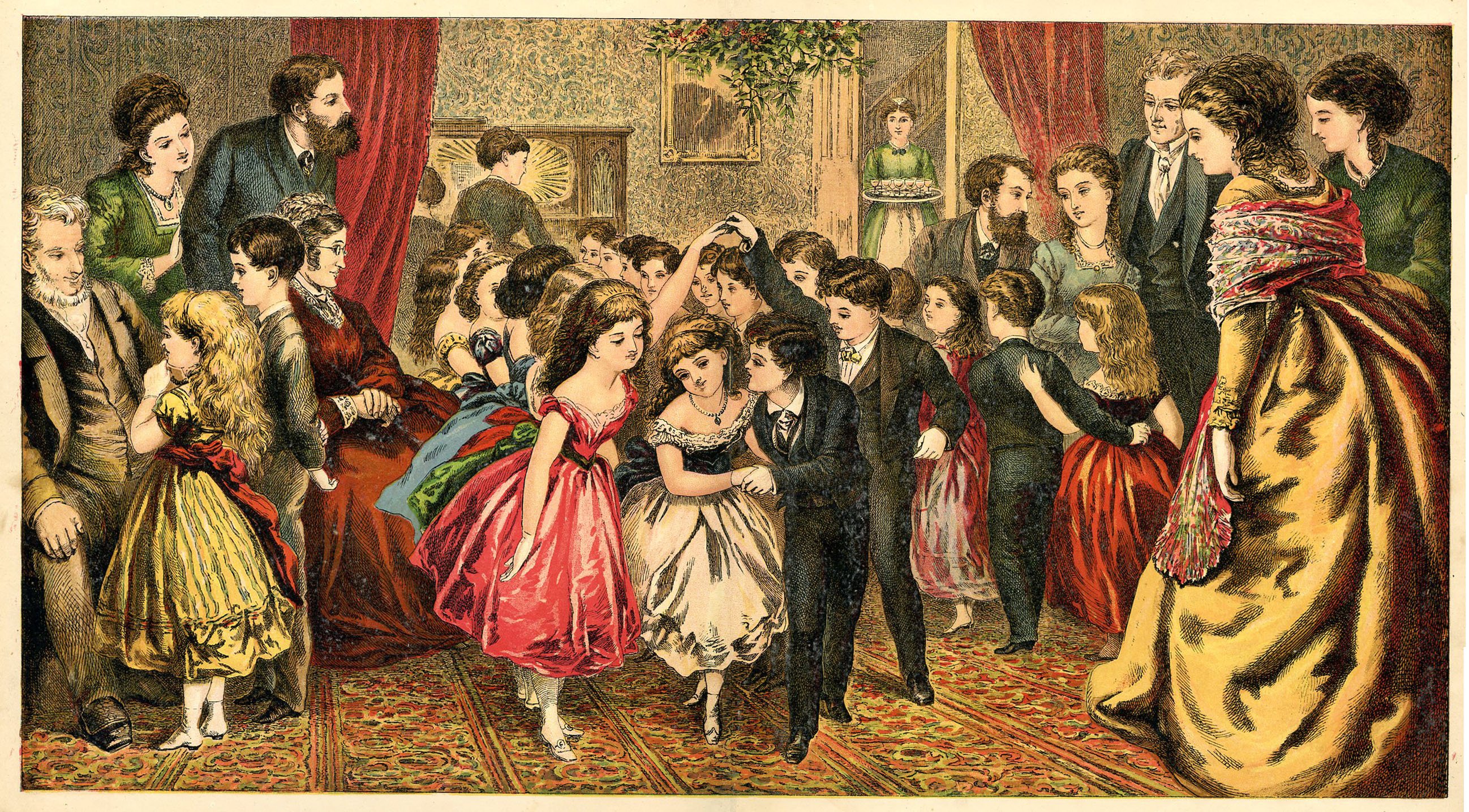 A Victorian Christmas Party, 1880~P77565936