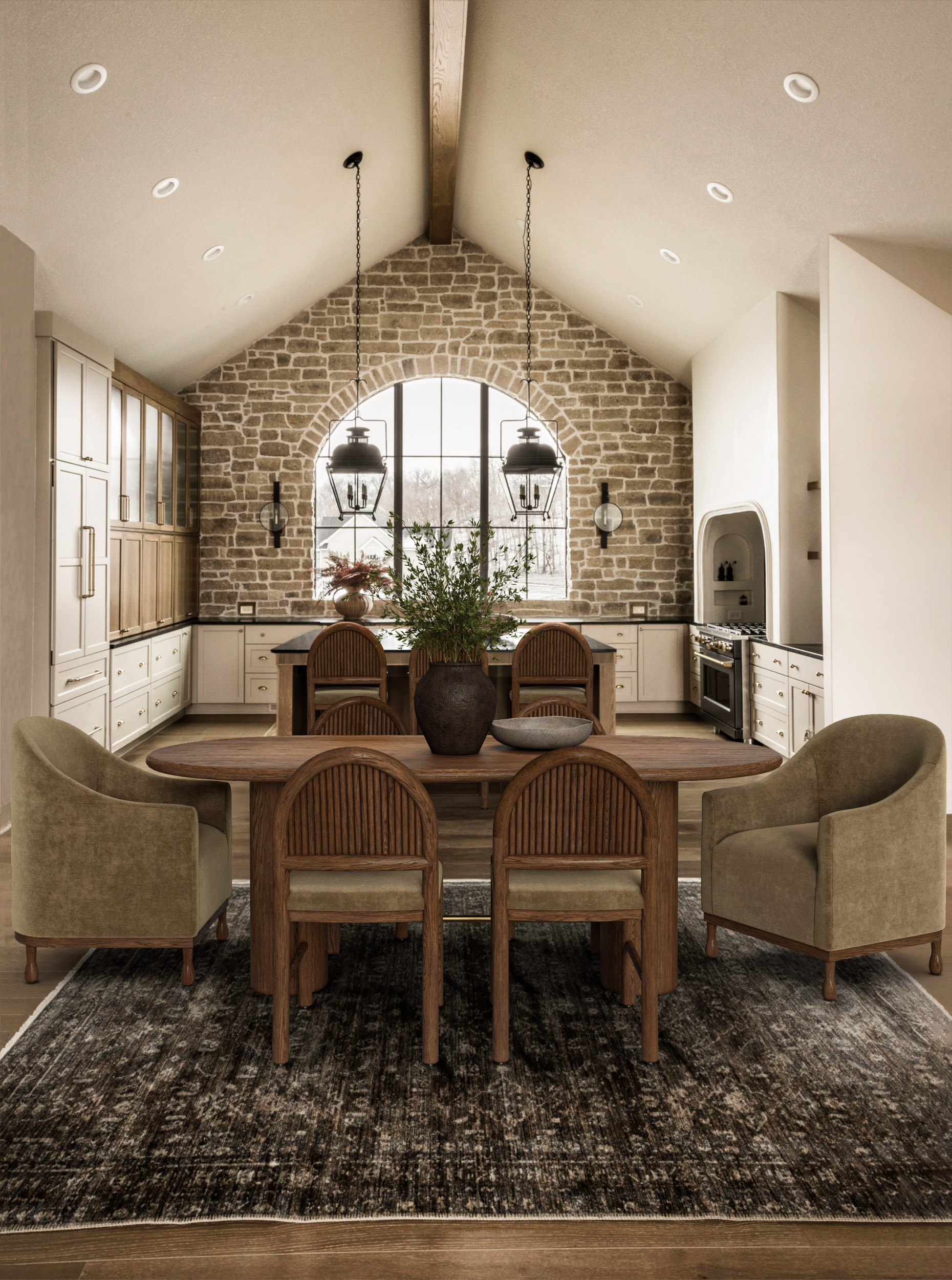 S/2 Bennett Performance Velvet Dining Chairs