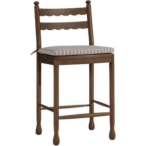 Declan Scalloped Back Counter Stool