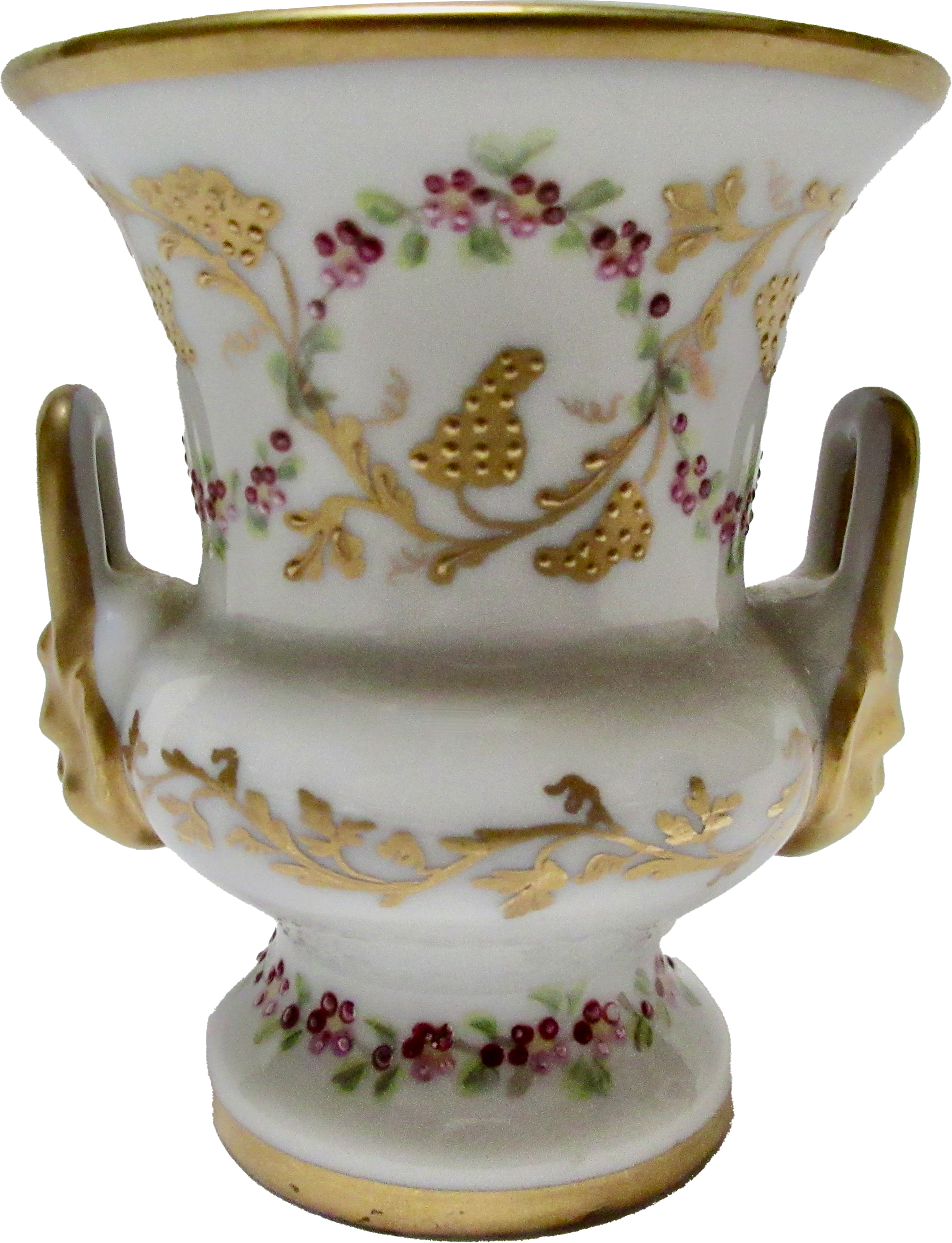 Le Tallec French Gilt Porcelain Bud Vase