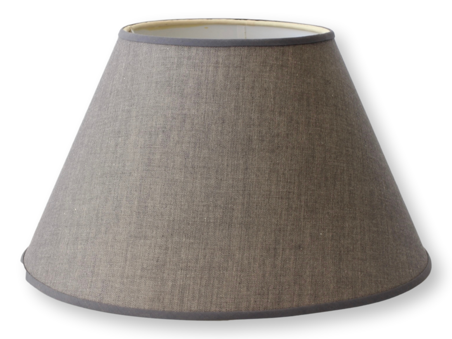Vintage Grey Linen Lampshade~P77702640