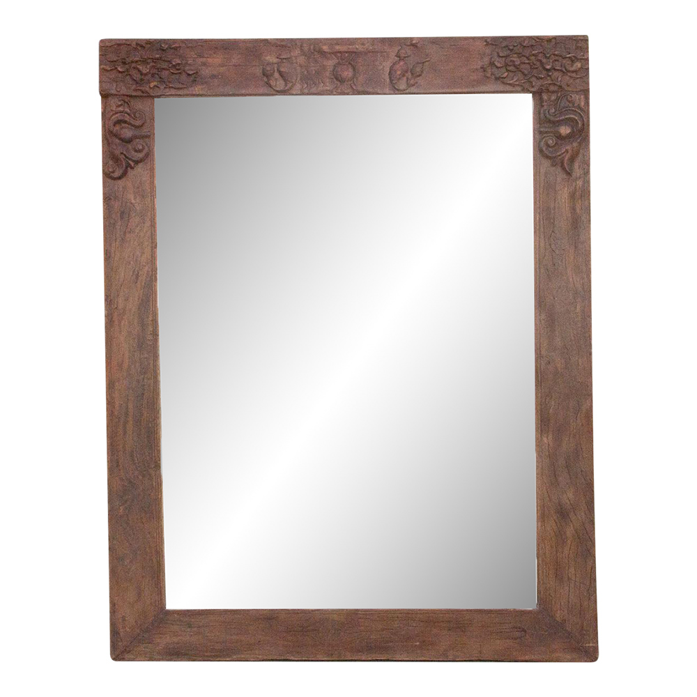 Early 1800's Indo-French Carved Mirror~P77662269