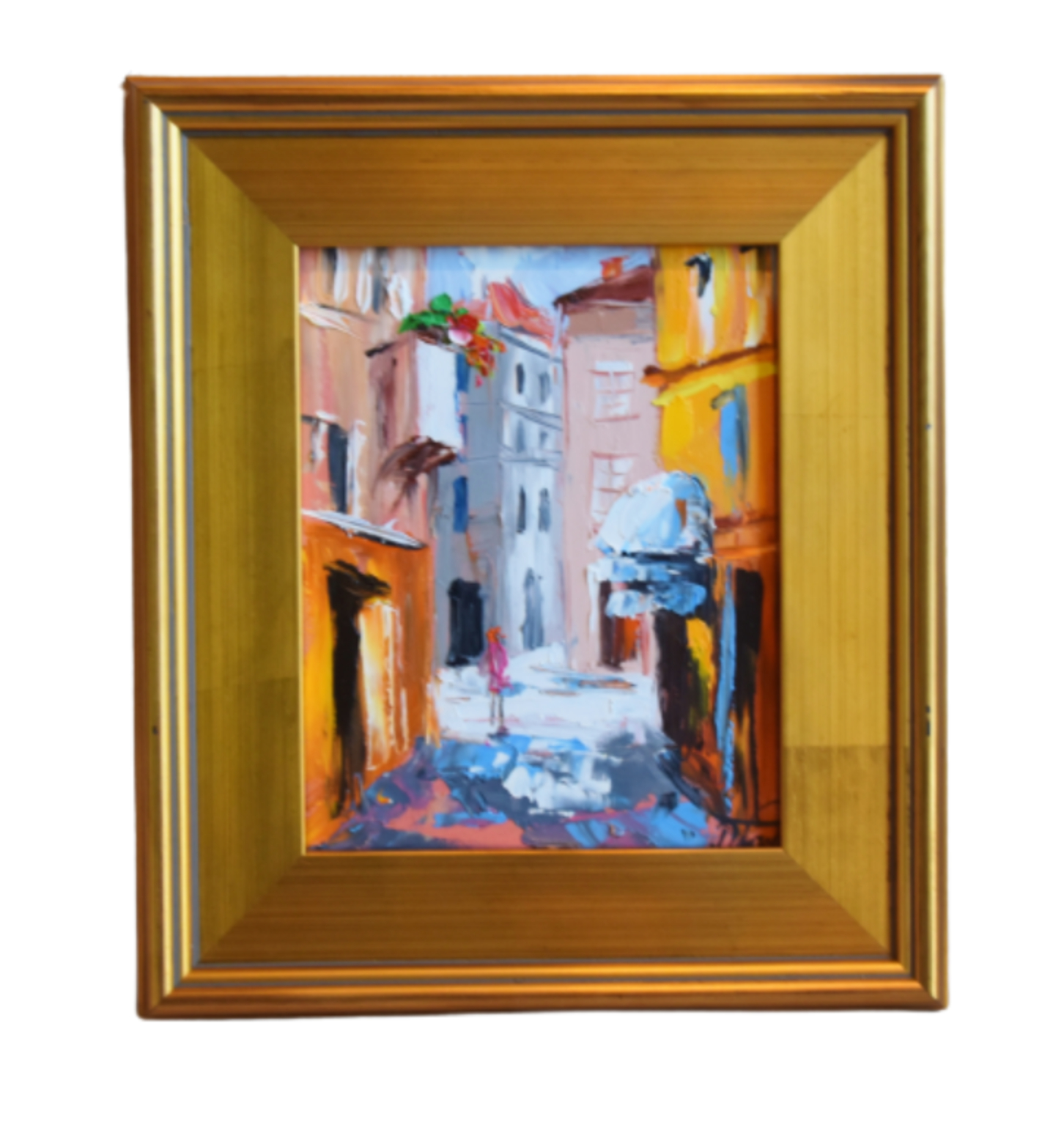 European Village Cityscape Oil Painting~P77682346