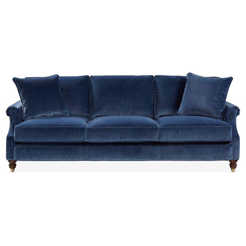 Webster Sofa, Marine Blue