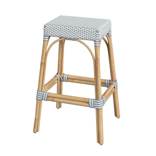 Sabrina 30" Rectangular Rattan Bar Stool