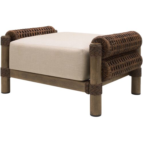 Worthington Ottoman, Brown Worthington Ottoman, Brown