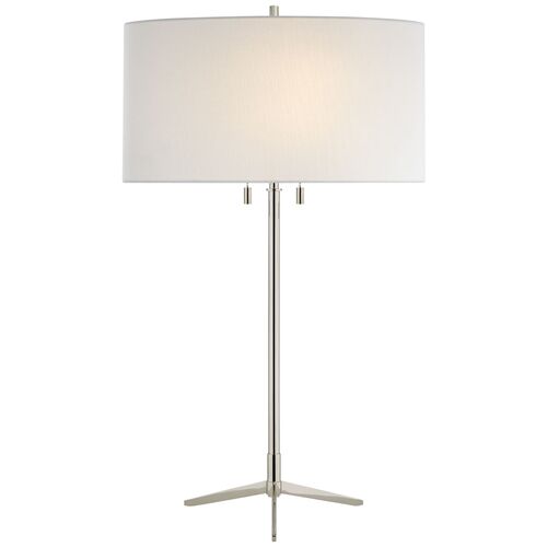 Caron Table Lamp, Polished Nickel Caron Table Lamp, Polished Nickel