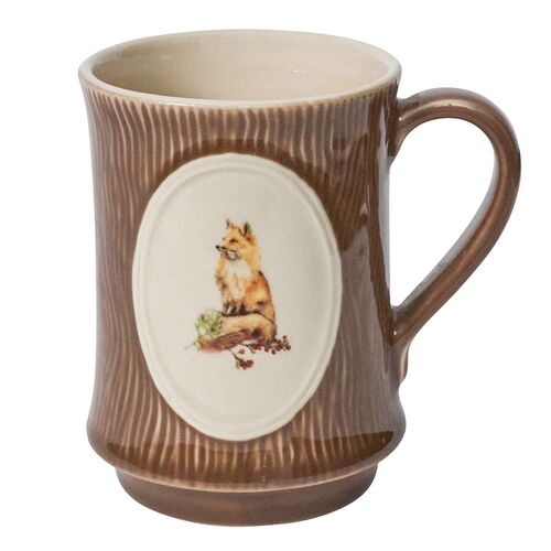 Forest Walk Fox Mug, Café Au Lait