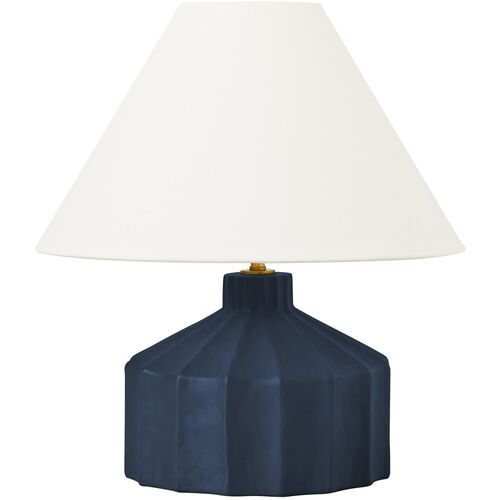 Veneto Small Table Lamp, Matte Blue Wash~P77657941