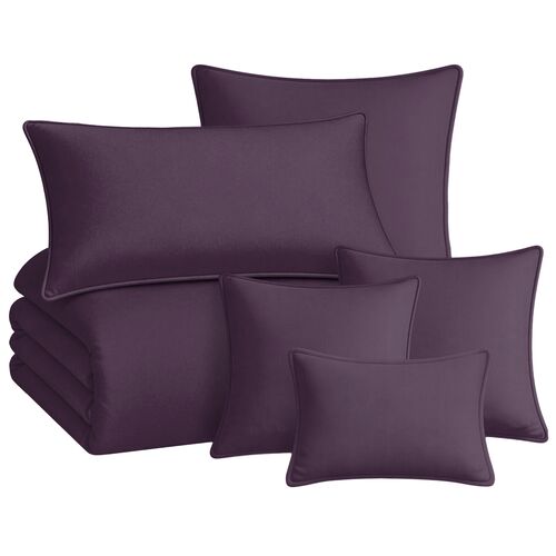 Velara Velvet 8-Piece Comforter Set Velara Velvet 8-Piece Comforter Set