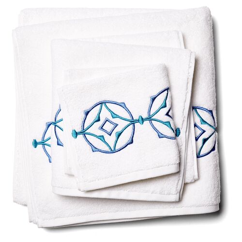 3-Pc Tropez Towel Set, Turquoise~P77225255