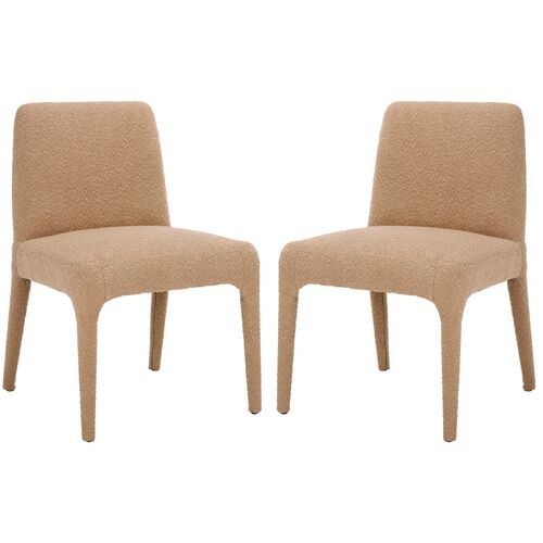 S/2 Truitt Boucle Dining Chairs S/2 Truitt Boucle Dining Chairs