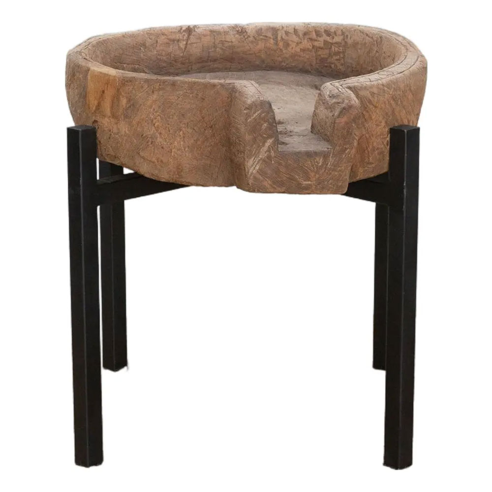 Rustic Modern Antique Bowl Table Rustic Modern Antique Bowl Table~P77753587