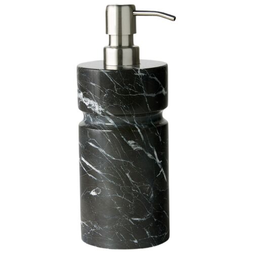 Marquina Soap Dispenser, Black Marble