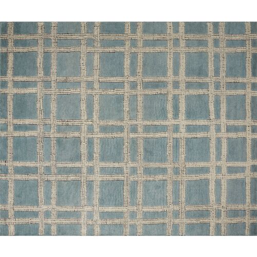 Milton Rug, Ocean/Ivory~P77635058