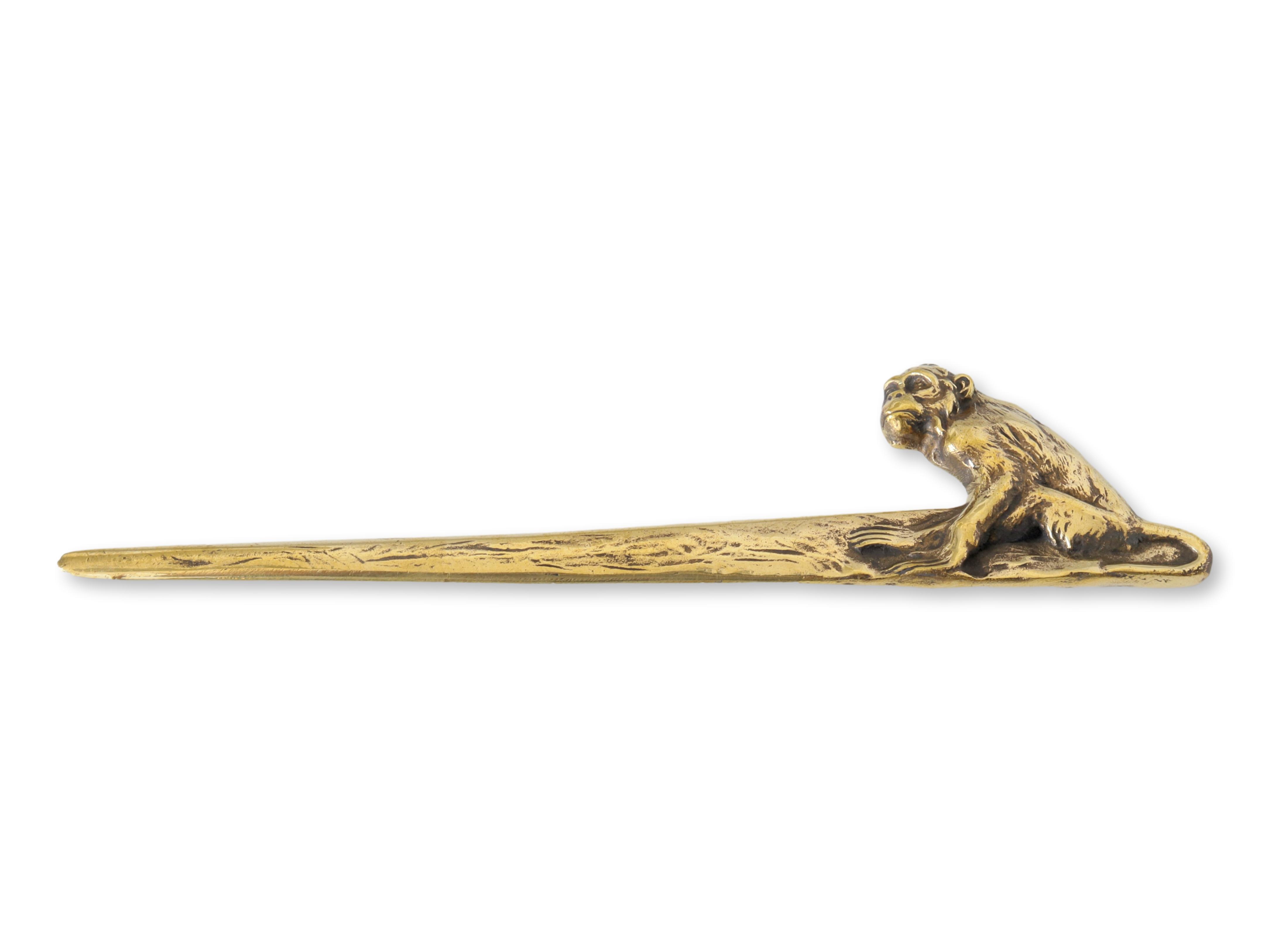 Antique French Letter Opener w/Monkey~P77669869