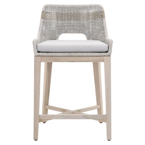Arras Outdoor Counter Stool, Taupe/Pumice~P77567428