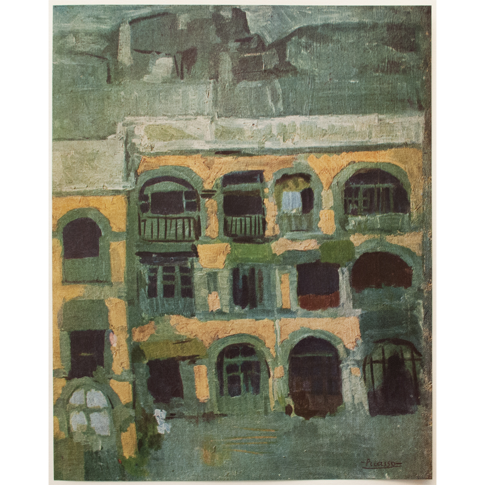1948 Pablo Picasso A Blue House, COA~P77660708