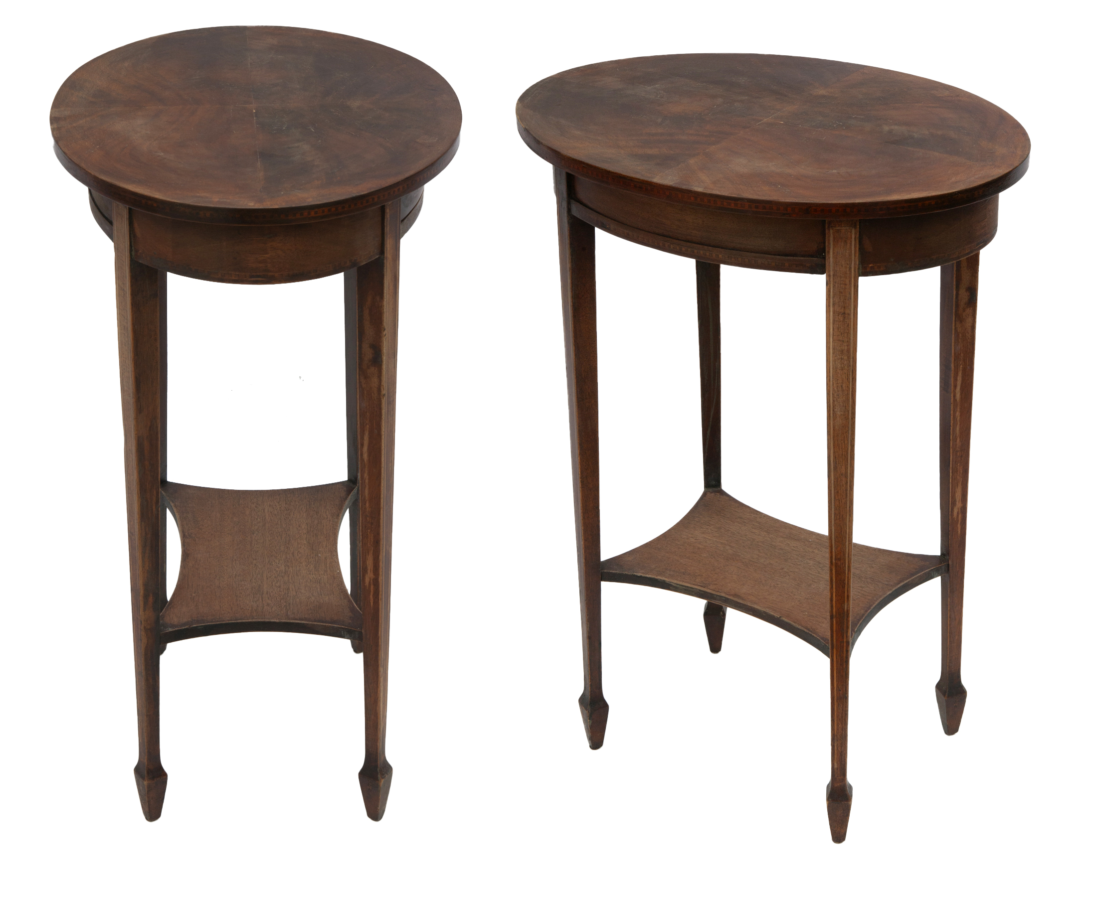 Oval Wood Side Tables w/Drawer~P77736776