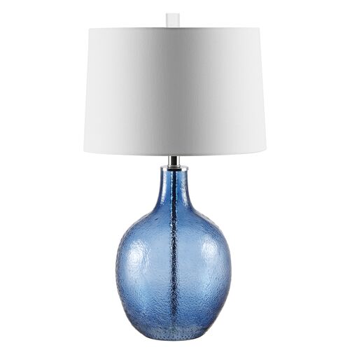 Ariana Glass Table Lamp, Blue~P77604862