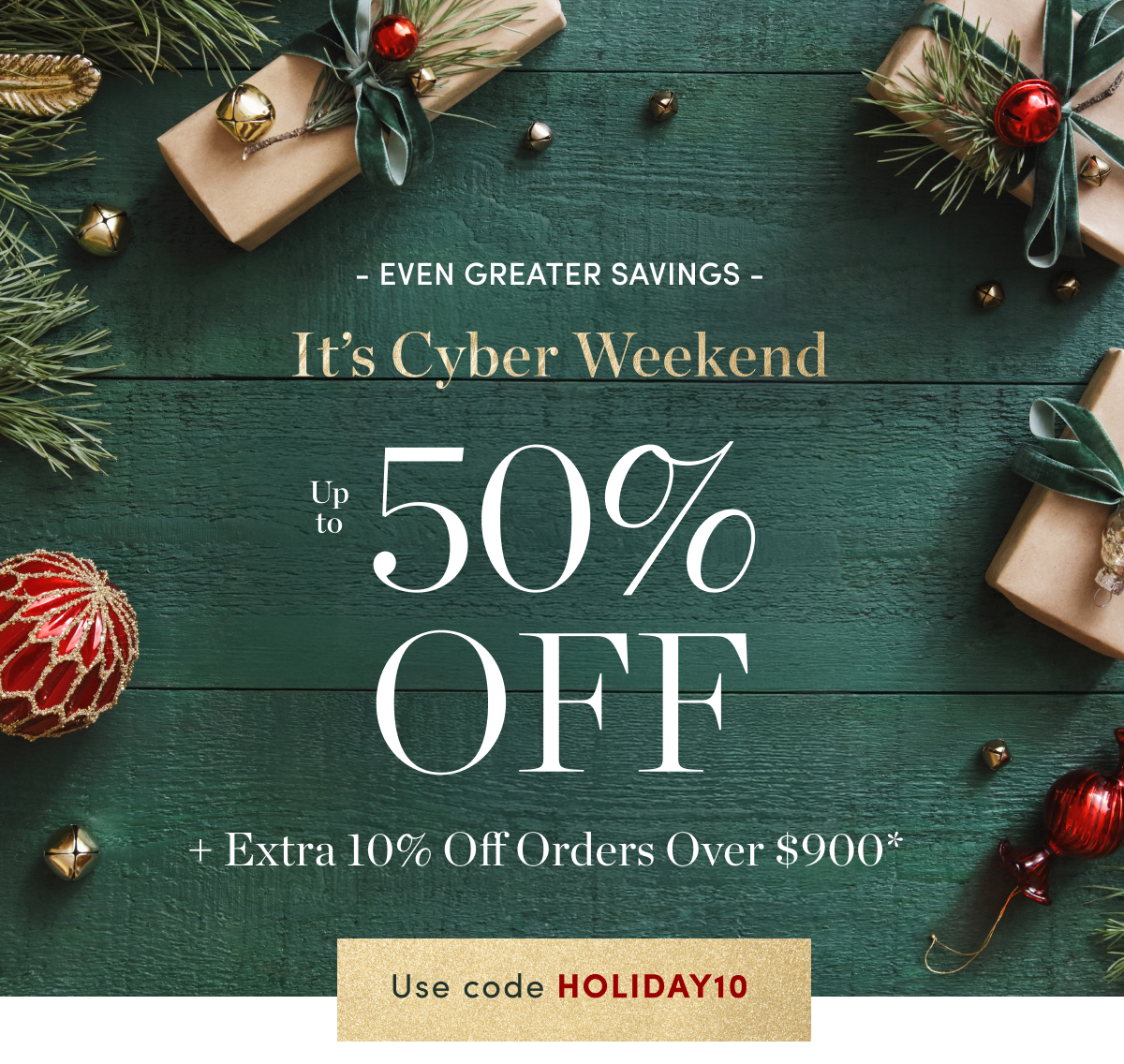 Up to 50 Percent Off Sitewide