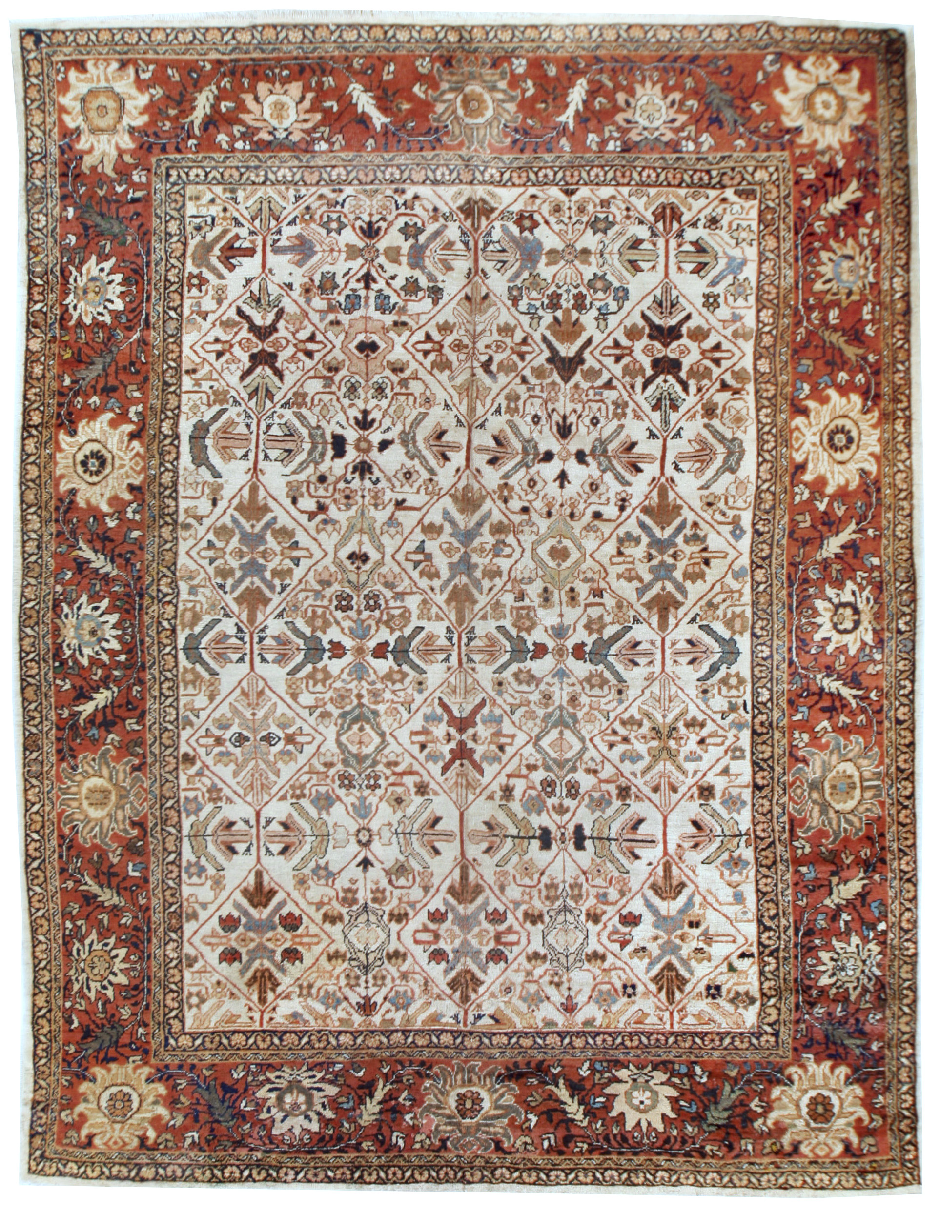 Persian Ivory Mahal Area Rug 8'10 X 12'2~P77662917