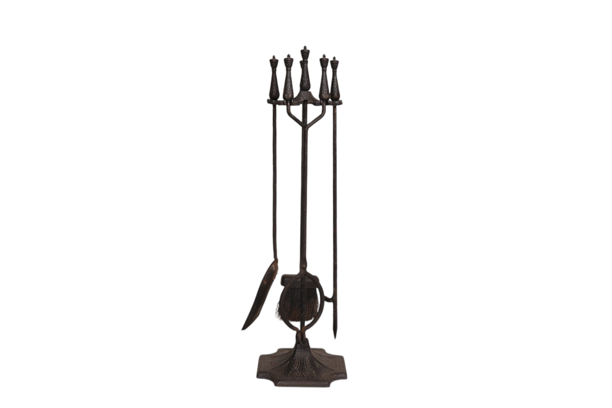 Black Cast Iron Fireplace Tools, 5pcs~P77727512