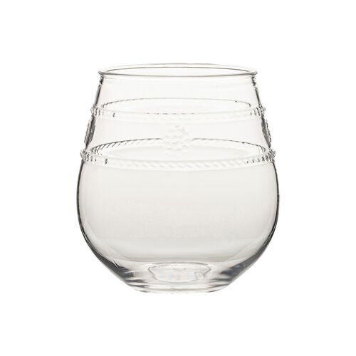 Isabella Acrylic Stemless Wineglass, Clear~P77530172