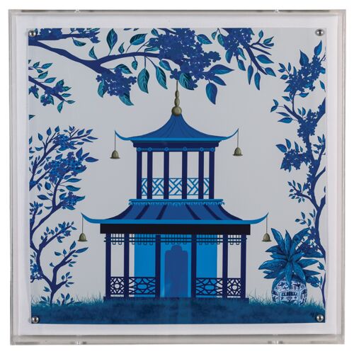 Pagoda I Print, 20" x 20"