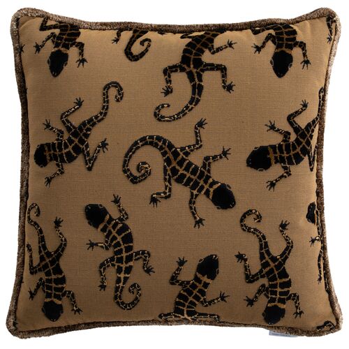 Izzy Indoor Throw Pillow, Camel Izzy Indoor Throw Pillow, Camel