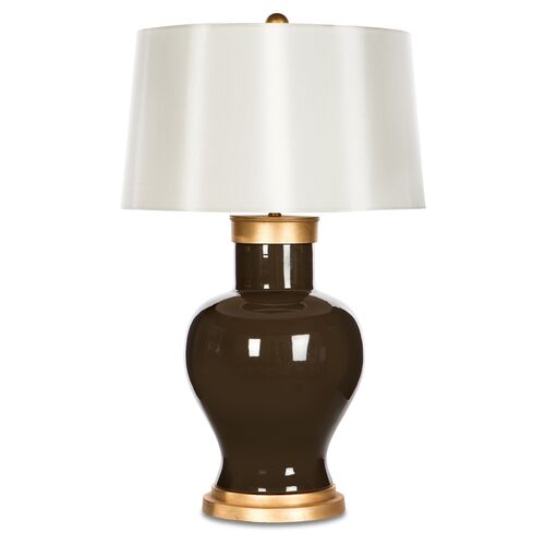Cleo Table Lamp, Chocolate/Gold~P77414260