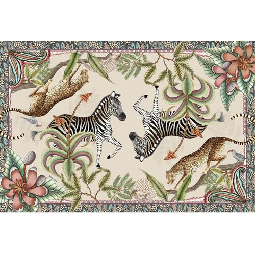 Pangolin Park Tablecloth, Stone Pangolin Park Tablecloth, Stone