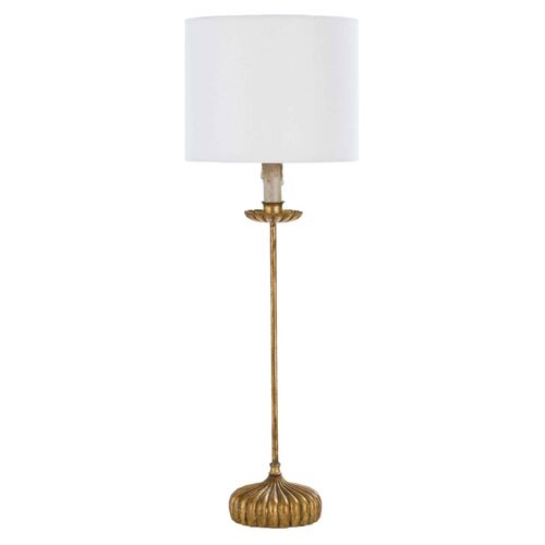 Clove Stem Buffet Lamp, Gold/White~P77372887