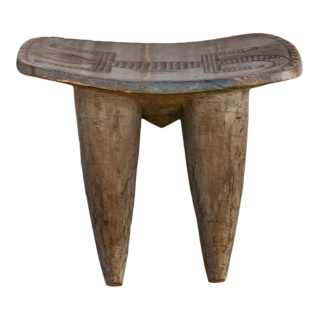 Rare Carved Lizard African Senufo Table~P77618192