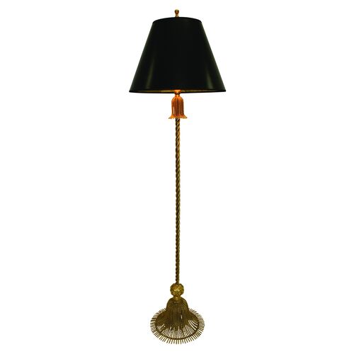 Tassel Floor Lamp, Antiqued Gold~P77229569