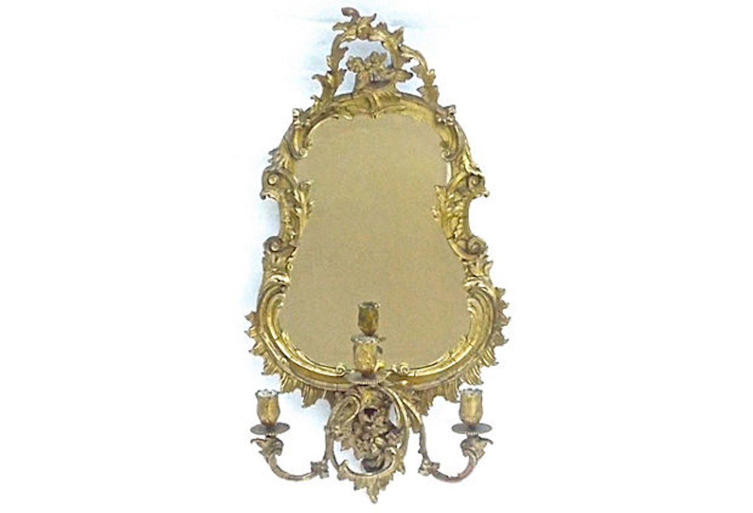French Giltwood Acanthus Leaf Mirror~P77620610