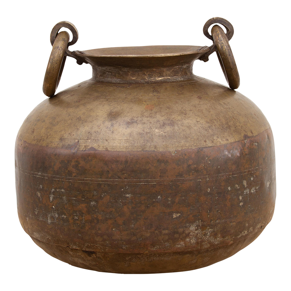 Antique Patinated Brass Water Pot