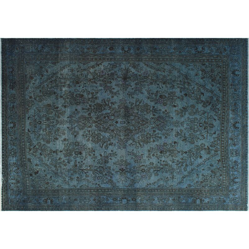 Noori Rug 7'1"x9'11" Aziz Rug, Blue/Brown One Kings Lane