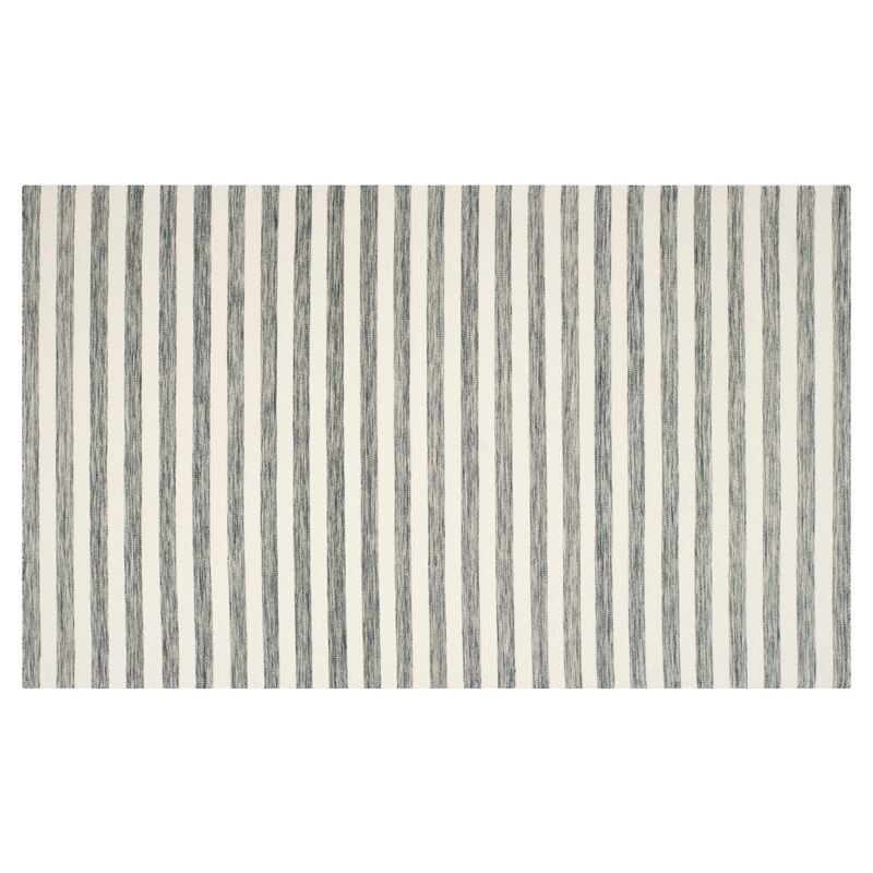 Anyu Flat-Weave Rug, Gray