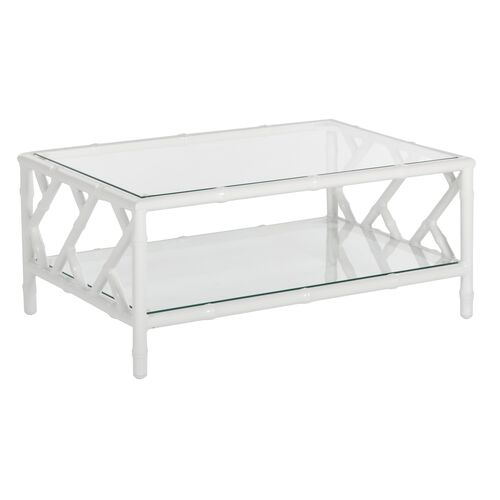 White Glass Coffee Table
