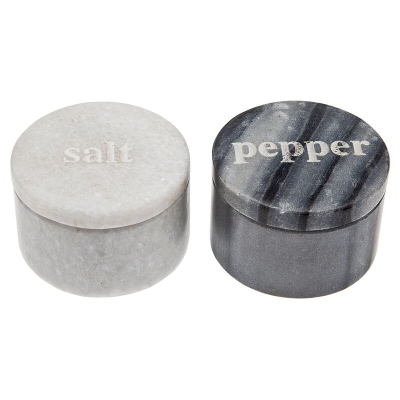Asst. of 2 Sampha Covered Salt & Pepper Set, Gray