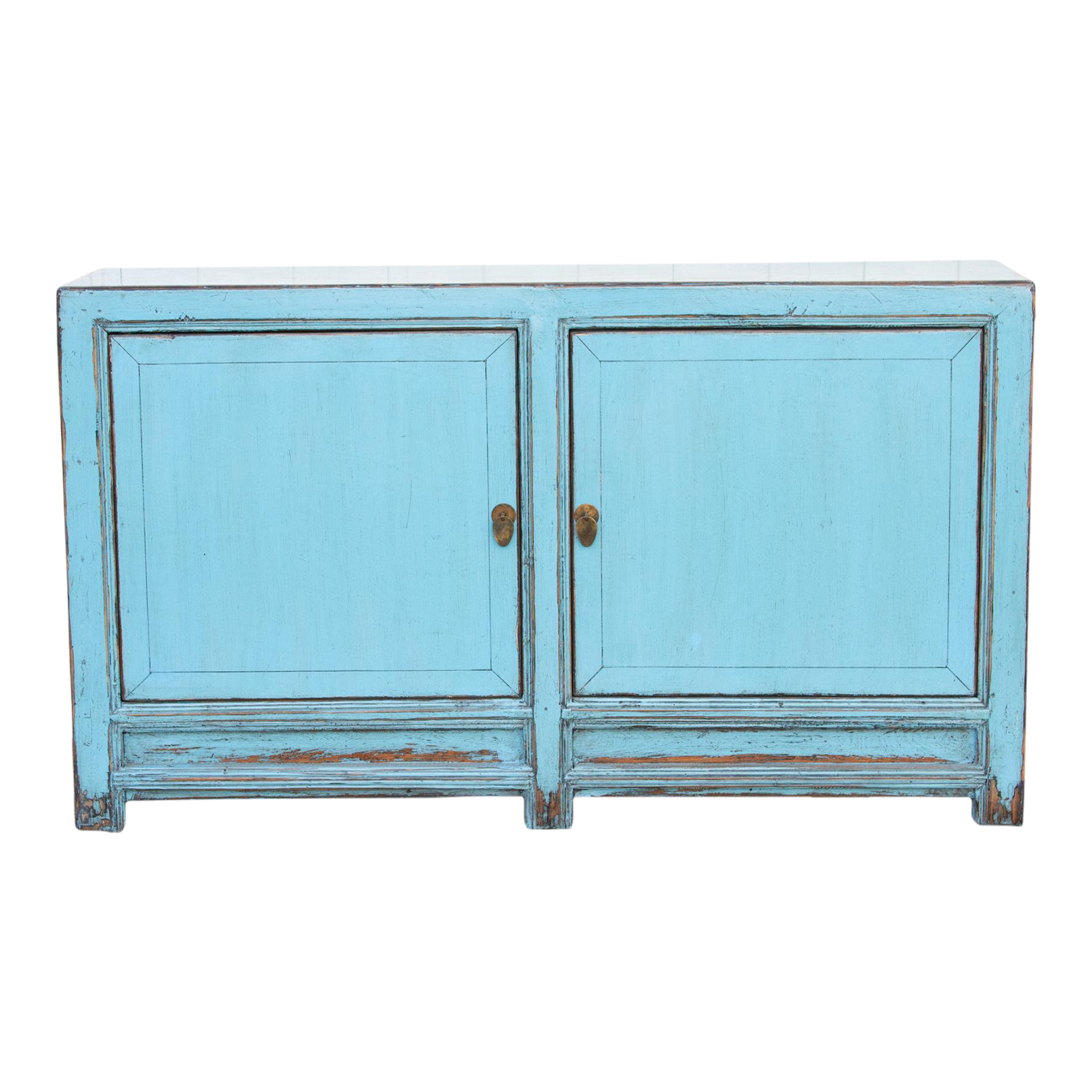 Two Door Ocean Blue Buffet Cabinet~P77688498