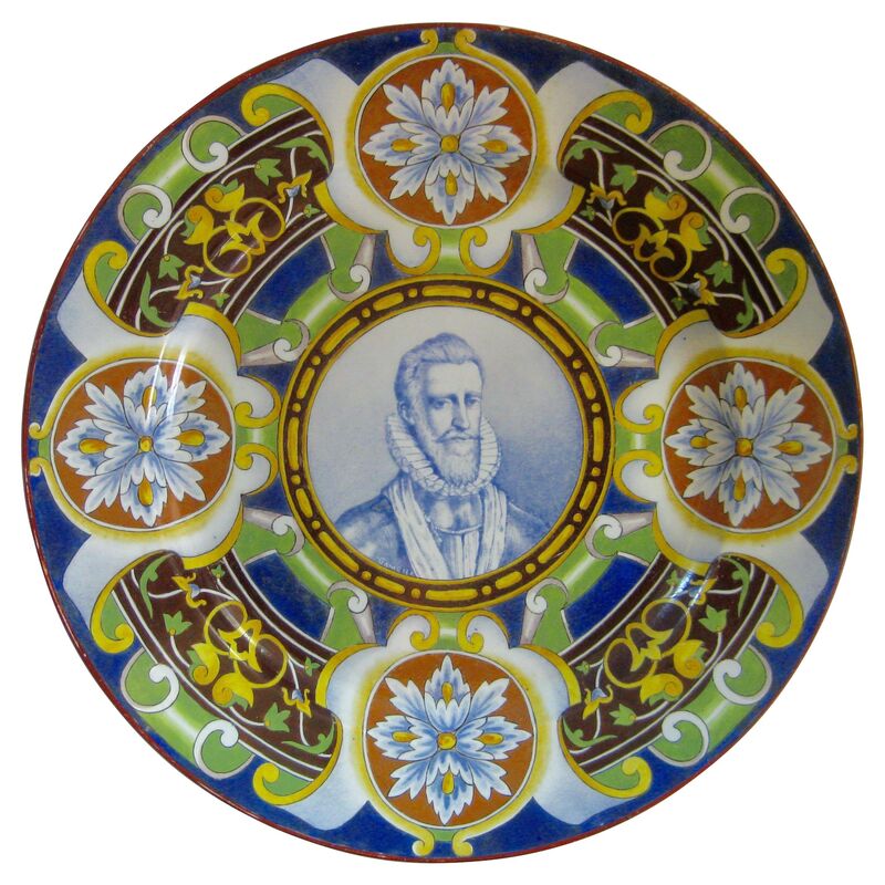 Large 19th C. French Faience Platter