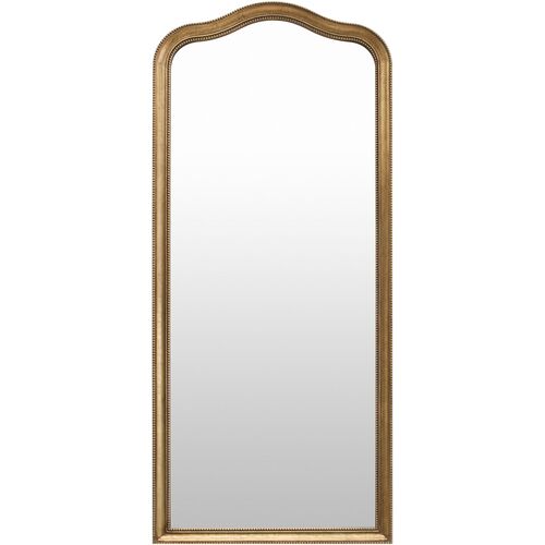 Talison Camelback Floor Mirror, Gold Talison Camelback Floor Mirror, Gold