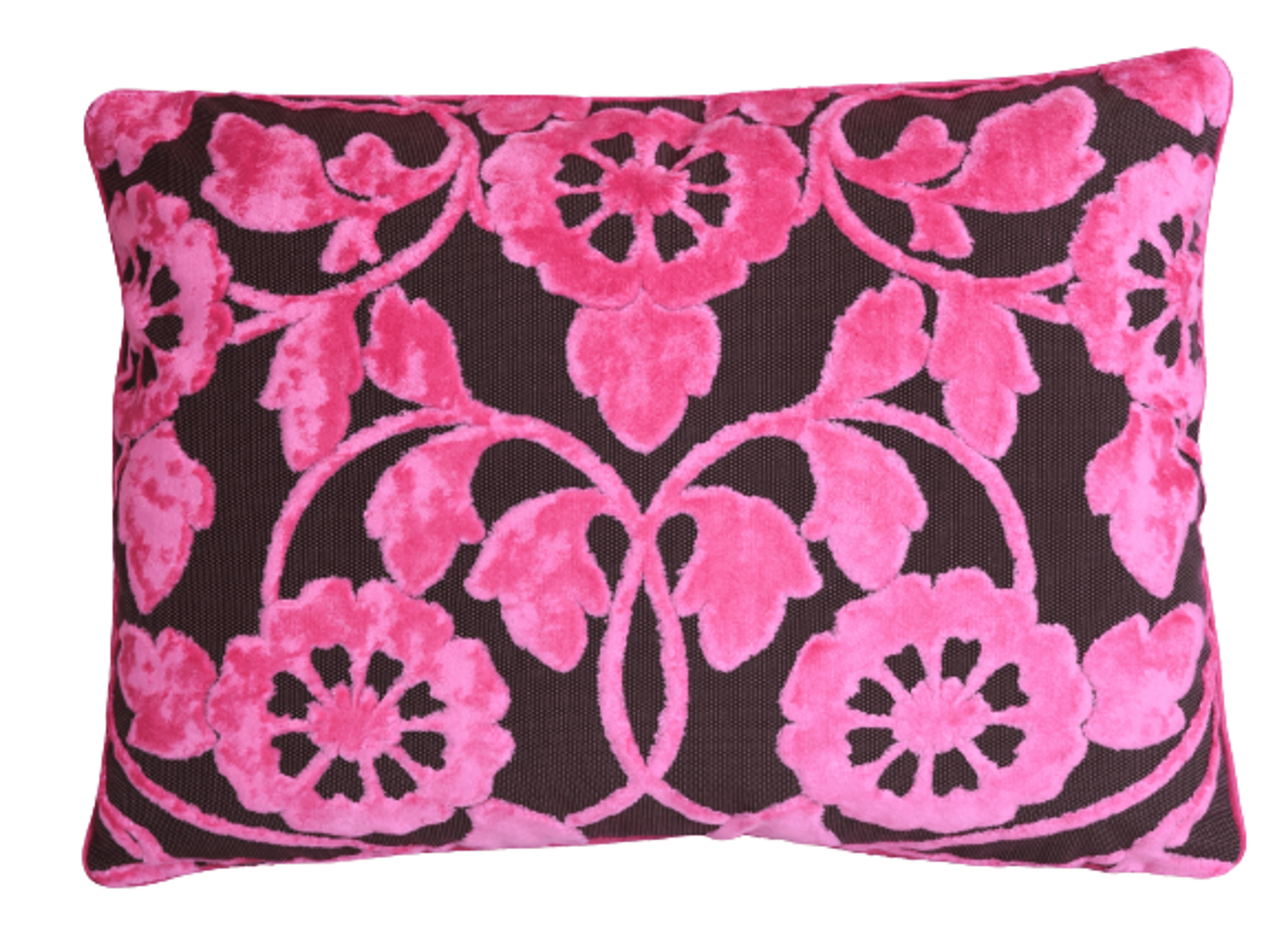 Designer Guild Pink Cut Velvet Pillow~P77679393