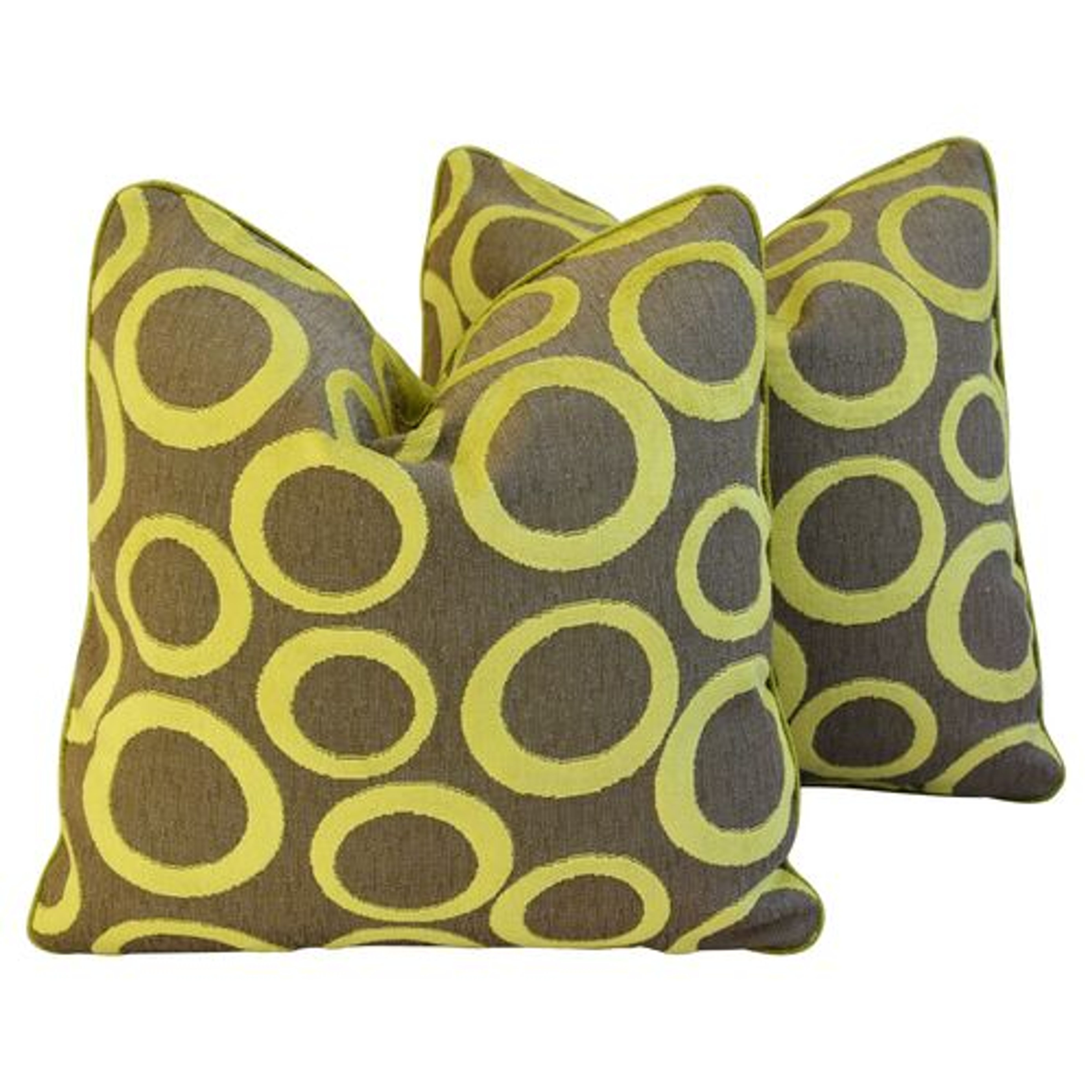 Contemporary  Cut Velvet Pillows, Pr~P77645344